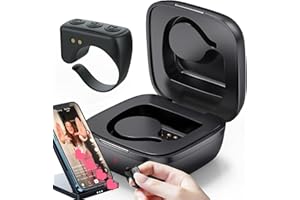 XUBX Remote Finger Scroller Remote eBook Bluetooth Scrolling Finger Page Turner, Page Turner ， Pilot Bluetooth ， Kompatybilny z iPhone, Ipad, Android (Obsidian Black)