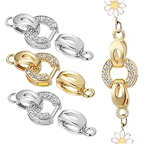 Beebeecraft 12 Moschettoni A Molla Per Gioielli In Argento 925, 4 Misure Per Catene E Bracciali Fai-Da-Te