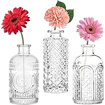 3 Vasi Di Vetro Per Fiori Con Corda Di Spago - Decorativi Per Matrimonio, Casa O Cucina - Foto 10