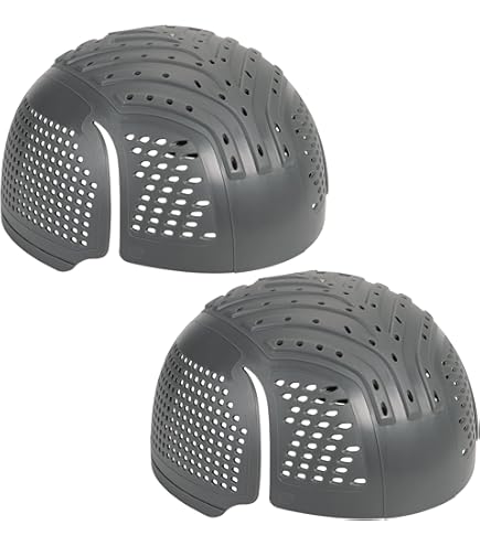 8-Pack Hard Hat Cooling Pad Liners - Reusable, Washable Top Padding For Construction Helmets (Blue) - View #2