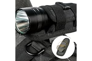 COMIOKE Custodia Porta Torcia Cinturone Tattico Militare Borsello Tattico Portatorce Custodia Torcia Molle Borsello da Cintura Uomo Marsupio Tattico Porta Torcia LED