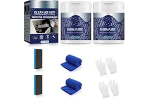 Bisienya Chef Cleaning Powder, Stubborn Grease Grime Remover Heavy Duty Degreaser Cleaner All Purpose Cleaner Powder Oil Pollution Cleaning Powder Protective Kitchen Cleaner for Pots, Sink, Grill