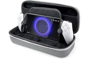 otuiaim Borsa compatibile con PS5 Portal, Custodia Rigida da Viaggio in Tessuto Oxford & Protezione per Schermo in Velluto, Fodera in Schiuma EVA Antiurto, con Tasca per Accessori e Manico Antiscivolo
