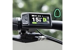 COCOLUMEN Écran Can Couleur C080 pour Moteurs centraux BAFANG M400, M500 avec Port de Charge USB-C