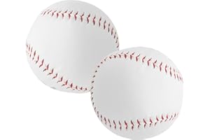 DEANSH 2Pcs 12in Softball Ball, 9.7cm/3.8in PU Soft Yakyuu Ball Sports for Baseball Player