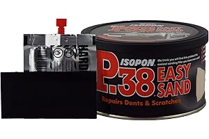 U-POL Isopon Easy Sand Bodyfiller P38 250ml Repairs Damaged Body Panels On Vehicles Fills Minor Scratches Or Serious Dents Used on Bare Steel And Original Paint
