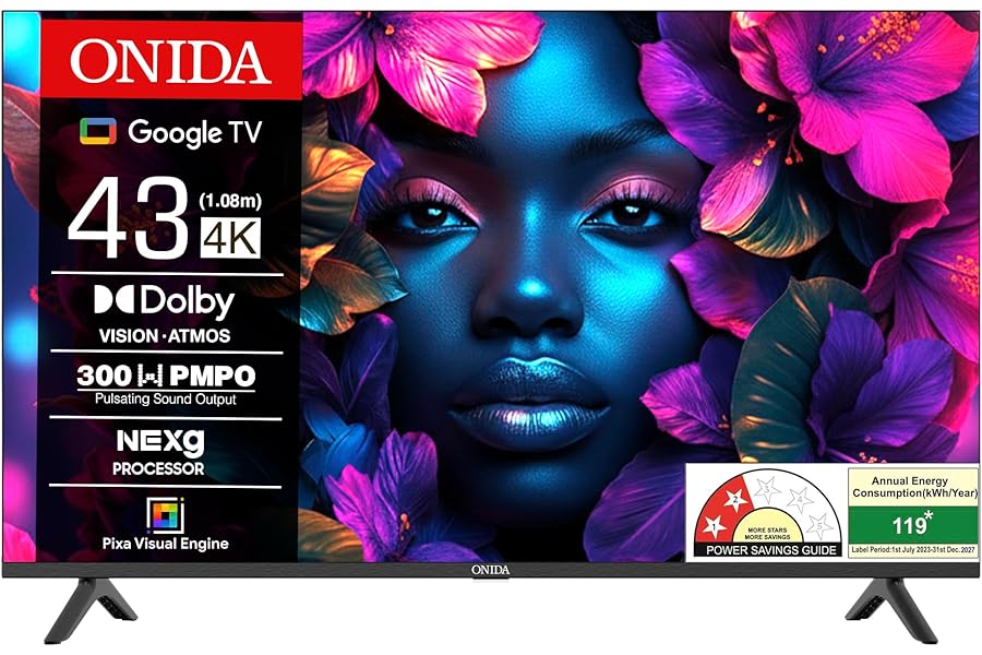 Onida 108 cm (43 inch) Nexg Series 4K Ultra HD LED Smart Google TV 43UIG