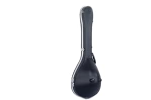 Crossrock, Carcasa rígida de plástico ABS moldeado griego Bouzouki, color negro (CRA861BOBK)