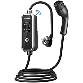 SCHONER&reg; 3.5kw Taşınabilir Elektrikli Ara&ccedil; Şarj Istasyonu -Tak ve Şarj Et- Wi-Fi/Bluetooth Smart 5 Metre Tip2 Kablolu