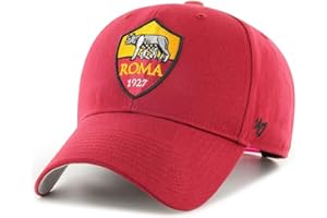 '47 AS Rom Roma 195000572975 - Berretto da Baseball Red Raised Basic MVP A.S, Colore: Rosso, Taglia Unica