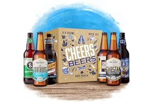 Red Rock Brewery Cheers Beers Gift Box – 6 Bottles of British Beer in Special Occasion Packaging
