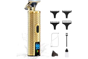 ‎SOLATI Solati Haarschneidemaschine, Haartrimmer Herren Haarschneider Rasierer, IPX6 Wasserdicht Barttrimmer Herren T Blade Hair Clippers Bartschneider Herren Trimmer Herren LCD Display Geschenke Für Männer