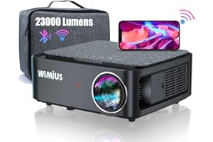 Projetor WiMiUS 1080P com Wi-Fi e Bluetooth