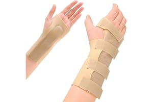 Express Orthopaedic® - Medically Approved Neoprene Wrist Support Splint With Palm Stay & Grip Tab Fastenings - Carpal Tunnel, RSI, Arthritis (MED - Wrist Circ:15-17cm, RIGHT)
