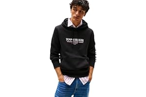Tommy Hilfiger Brand Love Hilfiger Hoodie Mw0mw40534 Felpa con Cappuccio Unisex - Adulto (Pacco da 1)
