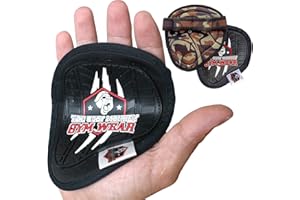 THE UGLY MONKEY GYM WEAR Fitness Handschuhe Herren Damen Grip Pads Griffpads Krafttraining Griffpolster Kraftsport Gym Pull up Hantel 1 Paar Neopren Trainingshandschuhe - Workout Gloves Bodybuilding Griff.