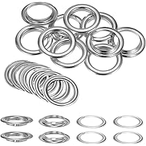 500 Occhielli E Rondelle In Metallo Argentato - Kit Per Fai Da Te E Pelletteria - Foto 3