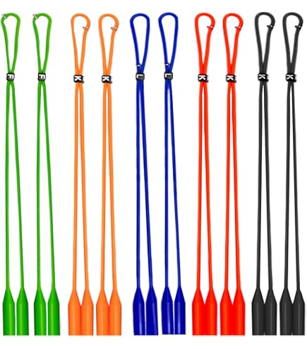 Kit 4 Cinghie Porta Occhiali Universali Con Fermo Regolabile - Morbido, Antiscivolo E Impermeabile Per Adulti E Bambini - Per Occhiali Da Sole, Da Vista E Sportivi