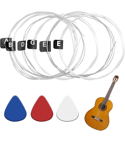 Corde Per Chitarra Classica Ernie Ball Picato 90737, Clear &amp; Silver, Tensione Normale, 4/4
