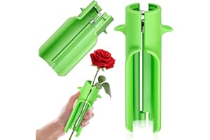 HINGTAI Rose Thorn Stripper Tool Thorn Remover Leaf Stripper Tool Flower Cleaner Cutter Flower Shop Gardening Floral Arrangements Clean Stem Green New Upgrades Efficient for Home Professional Florist