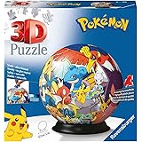 Ravensburger - 3D Puzzle Personaggi Pokémon, Puzzle Ball, 72 Pezzi, 6+ Anni