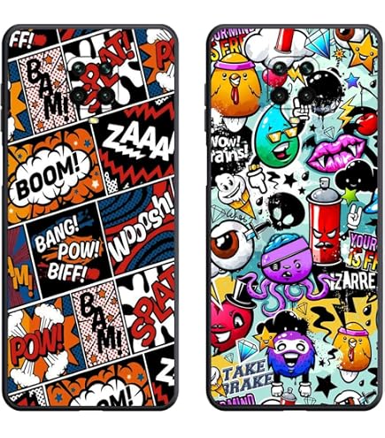 GOKEN Custodia Per Xiaomi Redmi Note 12 Pro Plus – Cover TPU Morbida Trasparente Con Motivo Colorato - 2