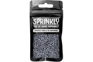 SPRINKLY - Sparkling Sugar - Black - 30g