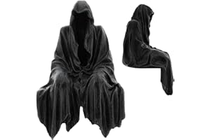 ZANKIE Darkness Resides Figurine-Gothic Black Grim Reaper | Shelf Sitting Statue Ornament |Grim Reaper Decor,Resin Desktop Ornament Gothic Sculpture,19cm/5.91inch