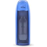 Mr. Butler Italia Soda Maker- Blue, Single Cylinder Pack, Create Sparkling Water In Home Kitchen, Compact, Space Saving Desig