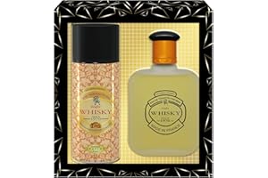 EVAFLORPARIS WHISKY Coffret Eau de Toilette 100 ml + Déodorant 150 ml, Vaporisateur, Spray, Parfum Homme, Cadeau