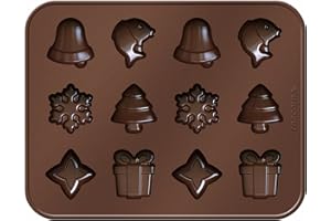 Tescoma Delicia Choco Stampo per Cioccolatini, Silicone, Marrone