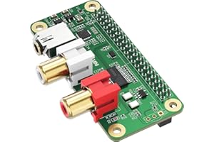 InnoMaker DAC Mini Hat PCM5122 - Tarjeta de audio para Raspberry Pi 5/4/3B+/Zero 2W, HiFi Shield 384 kHz/32bit DAC con RCA y salida de 3,5 mm