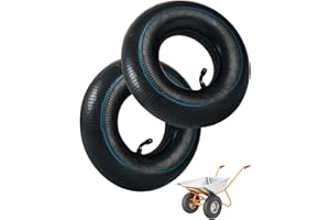 SOSALUK 2 Pcs Chambre a Air 4.10 3.50-4 Valve Courbée TR87 pour Diable Chambre à Air 4.10/3.50-4 pour Chariot Valve Pliée Chambres à Air de Rechange