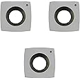 DLtools 2"Radius Carbide Insert Cutters(15X15X2.5-R50)4-Edge for Full and Pro Size Rougher Lathe Woodworking/Wood Turning Replacement (3pcs)