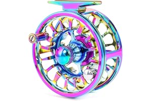 Yun Nong Fly Fishing Reel,CNC Machined Aluminum Alloy Lightweight Reel for Trout,Size 5/6 7/8,Durable Compact Fly Reel for Freshwater Fishing,Casting,Coarse & Float Angling