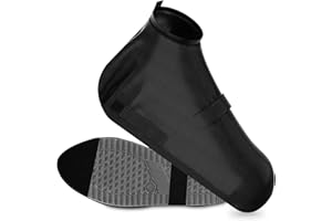 ‎BONNA bonna Regenschutz Schuhe Fahrrad mit reflektierendem Material & verstärkter Spitze I Schuhüberzieher wasserdicht schwarz Regen Überschuhe Fahrrad | SCHUHGROBE: 40-43
