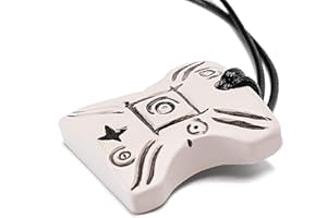 ASVP Shop Japor Snippet Collana Padme Vintage Look con Finitura Incisa, bianco, Taglia unica