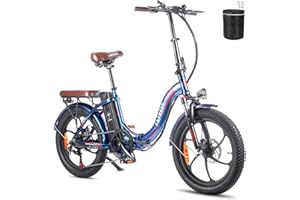 Fafrees Bicicleta Eléctrica F20-PRO, 20 Pulgadas Plegable Bicicleta Urbana Eléctrica, 250 W Fatbike, 18Ah Batería, Rango de 70-130 km, E-MTB Unisex Adultos