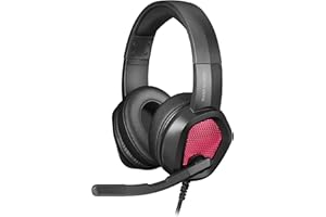 MARSGAMING Mars Gaming MH320 Black, Cuffie Gaming Al Neodimio, Flusso RGB, Microfono E Scatola Di Controllo
