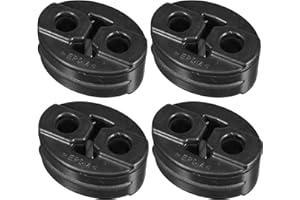 A ABSOPRO Auto 13mm 2 Fori Silenziatore Scarico Gancio Boccola Supporto Staffa 4pz