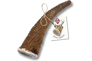 ChronoBalance® S Kaustange für Hunde ganze Stücke als Kauspielzeug: 100% Hirschgeweih für Hunde, Hundespielzeug, Leckerli Zahnpflege, Kausnack, Geweih Kauknochen, Natürlich ohne Zusätze (1er Set)