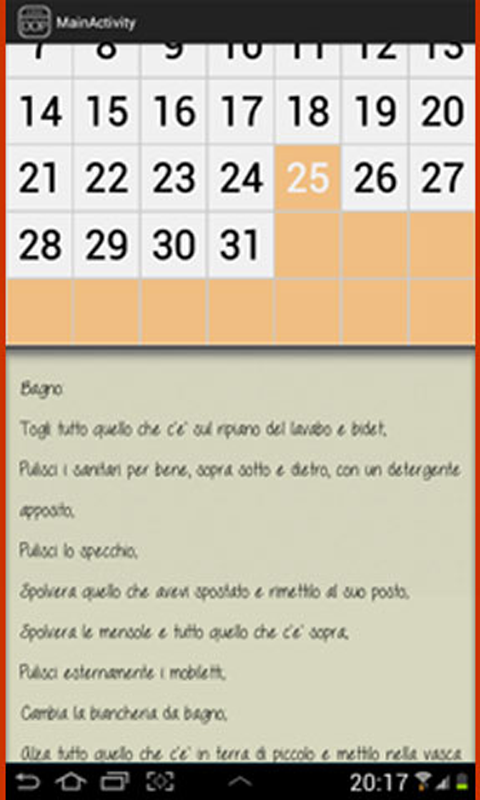 Faccende Domestiche In Inglese Lista