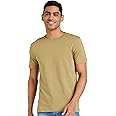 Amazon Brand - Symbol Men's Solid Cotton T Shirt | Round Neck | Half Sleeve | Plain-Regular Fit (Available in Plus Size)