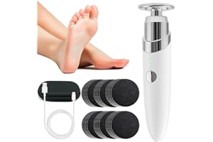GUOUURR Electric Callus Remover for Feet, Electric Foot File Hard Skin Remover with 30Pcs Sandpaper and Organizer, Cordless Adjustable Speed Electric Foot File Pedicure Tool for Feet Dead Skin