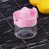 Promosyonca Limon Sıkacağı, Cam G&ouml;vde, Plastik Sıkacak, 300 ml (Lila)