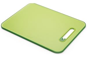 Joseph Joseph 60027 Slice and Sharpen Chopping board with Knife Sharpener, Large - Green