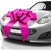 Fiocco Auto Compleanno Rosso 76 Cm - Con Scritte Happy Birthday - Foto 10