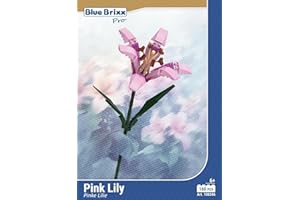 BlueBrixx Pro 108346 - Pink Lily made of interlocking bricks with 160 components