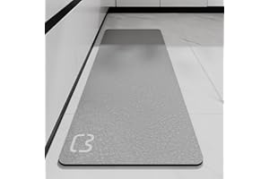 Dai Lufei Tapis de Bain Antidérapant Super Absorbant Diatomite Tapis Salle de Bain Microfibre Baignoire Douche Doux Séchage Rapide