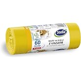 Stella 035144 Waste Bags with Handles for Separating Plastic / Plastic 60 L Pack of 14 Yellow